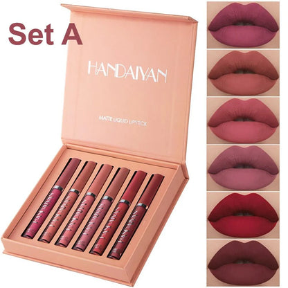 Handaiyan – Set 6 Rujuri Lichide Mate Rezistente la Transfer