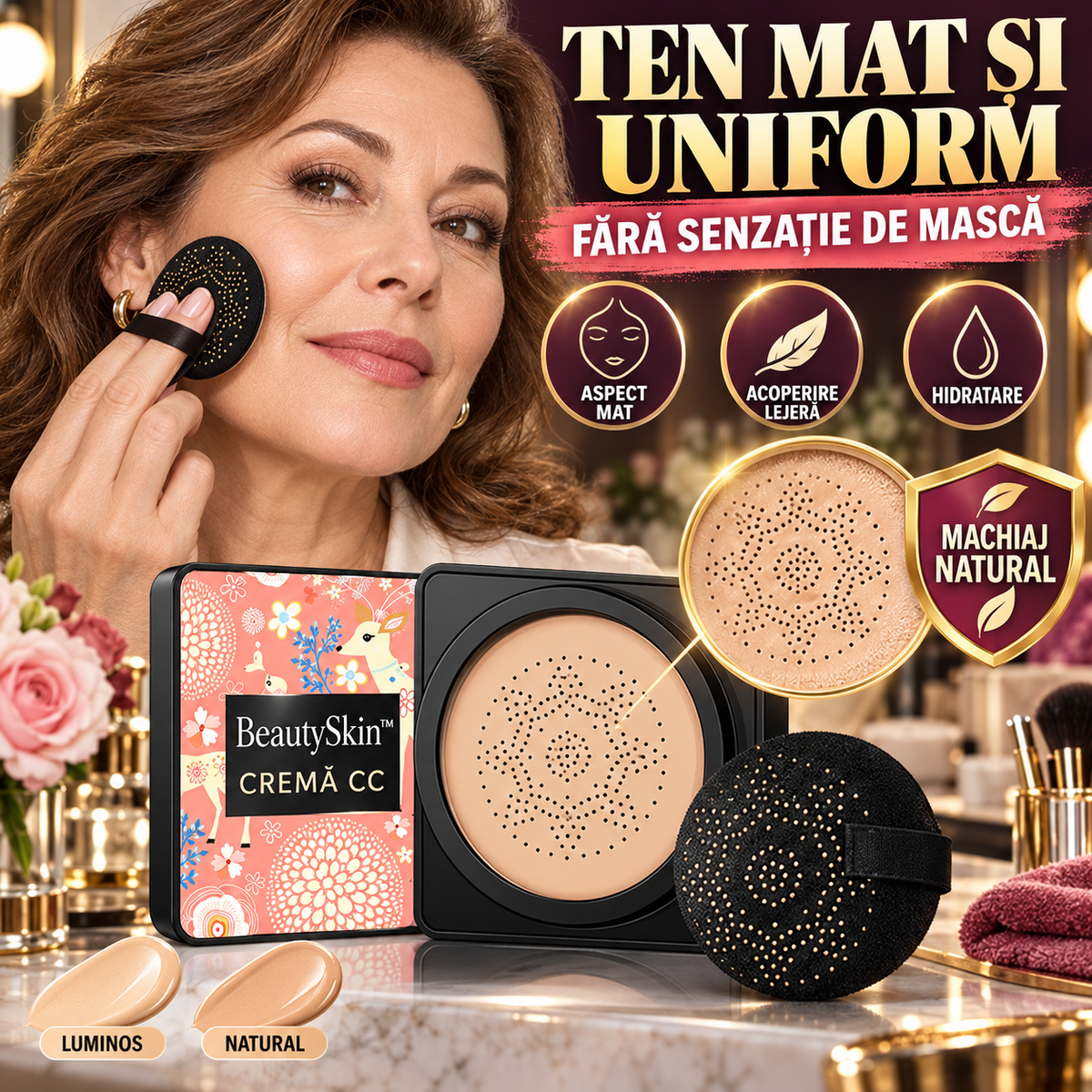 Cremă CC Pentru Ten Perfect Mat și Uniform BeautySkin™